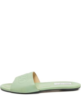 Jimmy Choo London Minea leather sandals - Green