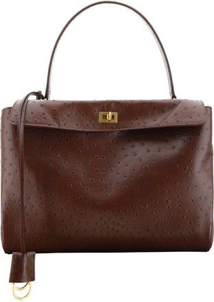 Balenciaga Bruine Kalfskleren Bos Taurus Schoudertas