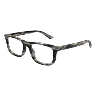 Montblanc Glasses, male, Gray, Size: 57 MM Rectangular Optical Frame