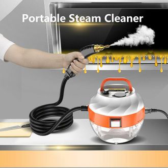 Gabrielle 2500W Pulitore a vapore portatile ad alta temperatura e pressione con testine a spazzola per mobili da cucina, bagno, auto (B-EU)