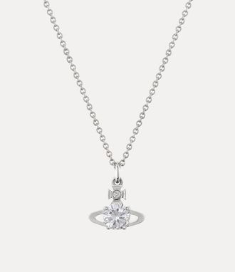 Vivienne Westwood Reina Pendant Necklace Silver Cubic Zirconia Women