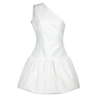 Patou Short Dresses, female, White, Size: S One-shoulder Bloomer Mini Dress