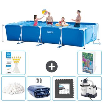 Intex Piscina Con Estructura Rectangular - 450x220x84 Cm - 7-piezas S31