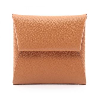 Herm&egrave;s Gold Brown Epsom Leather Leather Coin Purse/Coin Case (Pre-Owned)