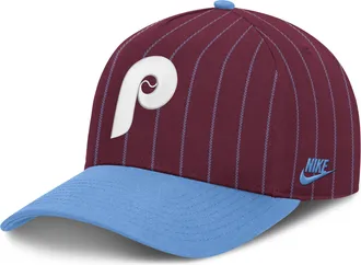 Nike Philadelphia Phillies Cooperstown Rise Nike Mens MLB A-Frame Adjustable Hat in Red | NB1D07VCPHP-JC9