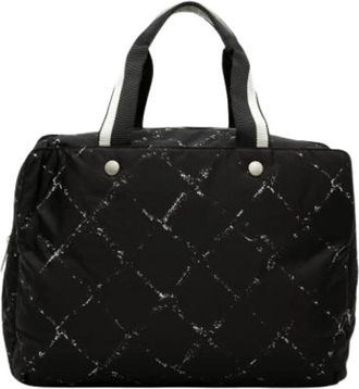 Chanel Pre-owned Vintage Nylon Tote Bag - Dames - Vintage Shopper - Zwart - ONE Size - Nylon - Vintage
