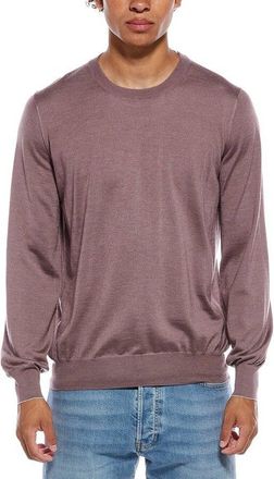 Brunello Cucinelli Mauve Cashmere Silk Sweater, Brand Size 46 (US Size 36)