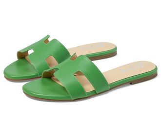 French Sole Alibi Sandal Womens Shoes Kelly Green : 6.5 M, Leather
