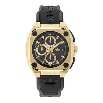 adidas City Tech Three Chrono Horloge - unisex - Horloges - Geel - ONE Size - Accessoires