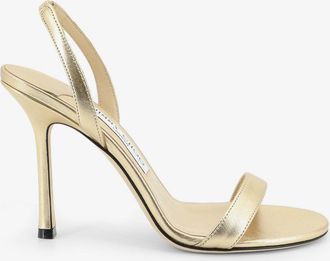 Jimmy Choo London Sandali Jenn 100 in pelle laminata - JIMMY CHOO - gender_Woman