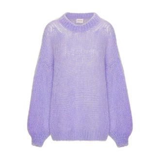 Americandreams Pepper Ronde Hals Pullover - Dames - Ronde hals truien - Paars - ONE Size - Wol - Truien & Vesten