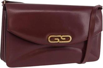 Gucci Pre-owned Vintage Shoulder Bag - Dames - Vintage Schoudertas - Rood - ONE Size - Leer - Vintage