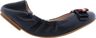 Bally Beata Leather Ballerina Flats, Brand Size 35 ( US Size 4.5 )