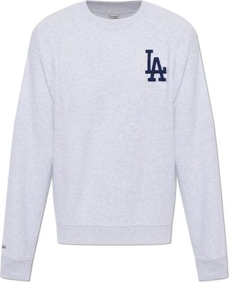 Sporty & Rich LA Serif Crewneck - unisex - Sweatshirts - Grijs - XL - Katoen - Hoodies & sweatvesten