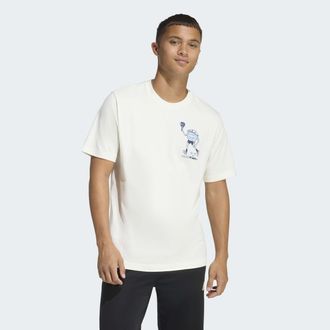 adidas T-Shirt ADIDAS SPORTSWEAR EARTH DAY PADEL, GRAFIK, Herren, Gr. XXL, sanftes wei&szlig;, Obermaterial: 100% Baumwolle, normal, Rundhals, Shirts T-Shirt