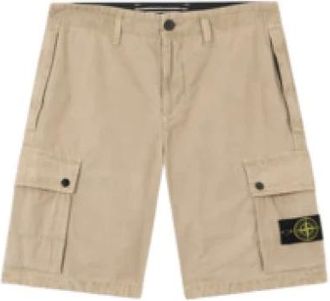 Stone Island Heren, Korte broeken, Beige, Maat: W30 Katoen