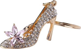 Generic High Heel Shoe Keychain Crystal Keyring Key Ring Chain Bag Charm Pendant Attractive Design