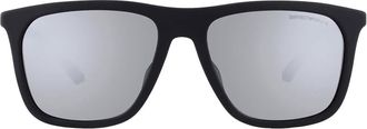 Emporio Armani Grey Mirror Square Mens Sunglasses EA4237F 50016G 57