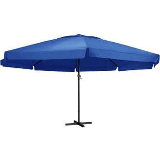 vidaXL Sombrilla De Jard&iacute;n Con Palo De Aluminio Azul Azure 500 Cm Vidaxl