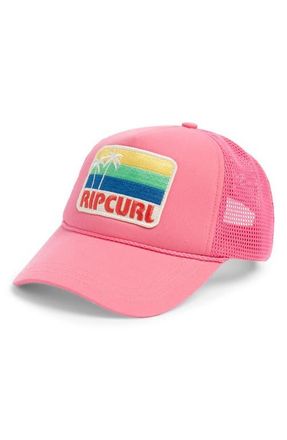Rip Curl Mixed Revival Trucker Hat in Hot Pink at Nordstrom