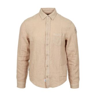 Blauer Desert Shirt - Heren - Casual Overhemden - Beige - 3XL - Linnen - Overhemden