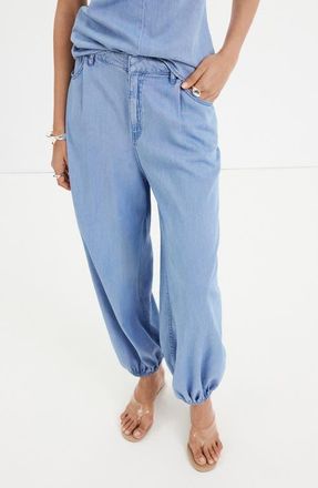 Mango High Waist Baggy Jeans in Light Blue at Nordstrom, Size 14