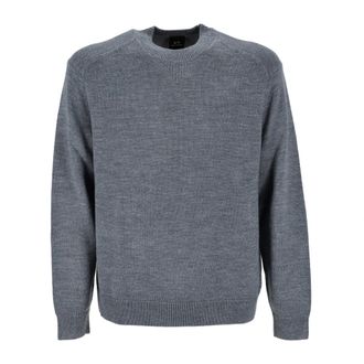 A|X Armani Exchange Round-neck Knitwear, male, Gray, Size: XS Stylish Zm1F-Zm1Lz Shirt in Col. 39Ab
