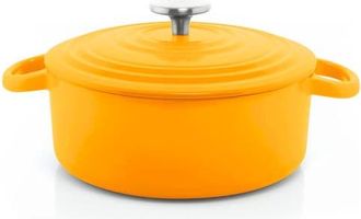 Chantal 3 Qt Round Cast Iron Dutch Oven in Marigold at Nordstrom