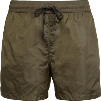 THE (ALPHABET) Zwemshorts met Mesh-voering en Zakken - Heren - Strandmode - Groen - M - Nylon - Badmode