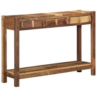 vidaXL Tavolo consolle con cassetto Marrone 107 x 33 x 76 cm - Vidaxl