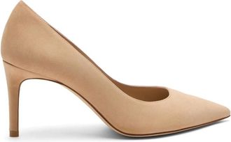 Stuart Weitzman Stuart Power 75 - Dames - Pumps - Beige - 37 1/2 EU - Leer - Schoenen