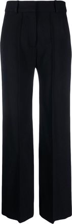 Paco Rabanne straight-leg tailored trousers - women - Cupro/Viscose/Wool - 40 - Black