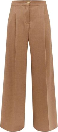 Laneus Pantaloni a gamba larga Cammello 178 - - Trousers - Donna - Beige - S