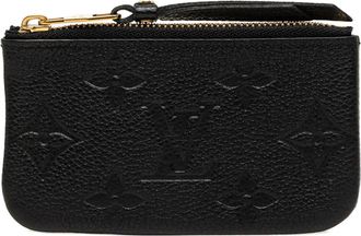 Louis Vuitton Black Noir Leather Coin Purse/Coin Case (Pre-Owned)
