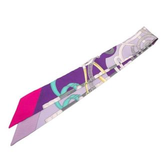 Herm&egrave;s Pre-owned Scarves, female, Multicolor, Size: ONE SIZE Pre-owned Twilly Scarf
