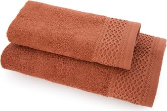 KASANOVA Coppia asciugamani bagno malva viso e ospite