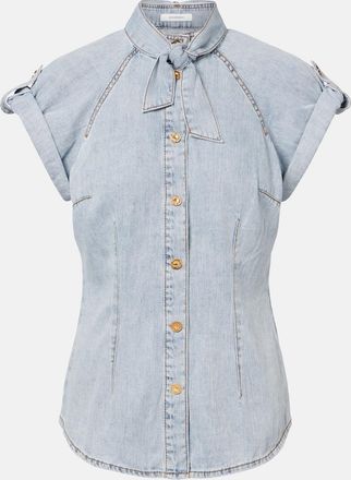 Zimmermann Tie-neck denim shirt