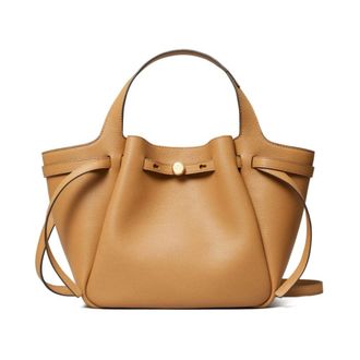 Tory Burch Tory Burch, Handbags, female, Brown, Size: ONE SIZE Camel Brown Handbag Magnetic Fastening