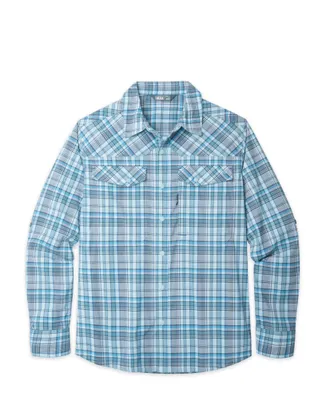 Stio | Mens Eddy Drift Shirt Long Sleeve, Size Extra Extra Extra Large in Windchill Plaid