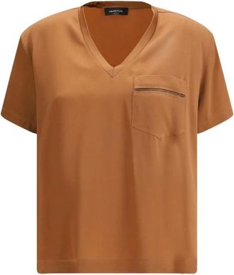 Fabiana Filippi Mujer, Camisetas, Beige, Talla: L
