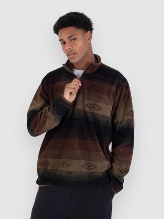 Hurley Hurley Mesa Windchill 1/4 Half-Zip Jersey marr&oacute;n