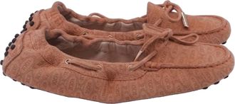 Tod's Tods Happy Moments Loafers in Peach Suede
