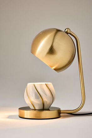 Anthropologie Metal Dome Candle Warmer Lamp