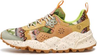 Flower Mountain Suede and fabric sneakers Kotetsu Woman - Dames - Sneakers - Veelkleurig - 36 EU - Schoenen