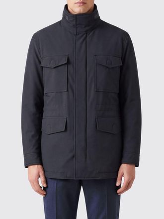 Brioni Short Wool-Blend Parka with High Neck and Concealed Fastening