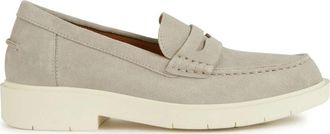 Geox Grijze su&egrave;de loafers - Dames - Loafers - Grijs - 41 EU - Su&egrave;de - Schoenen