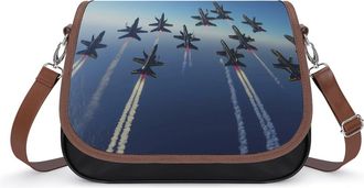 Generic Angels Air Show Flying Womens Crossbody Bag Fashion Shoulder Handbags Message Tote Bag with Adjustable Strap