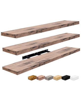 Sorbus Set Of 3 Extra-Large Floating Shelves