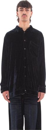 Magliano Officina Pijama Shirt - Heren - Casual Overhemden - Blauw - M - Overhemden