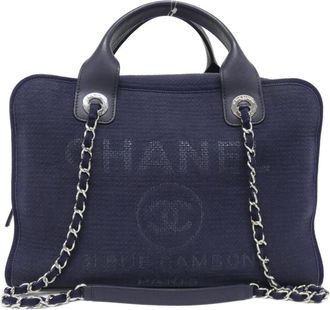 Chanel Navy Boston Bag (Pre-Owned)